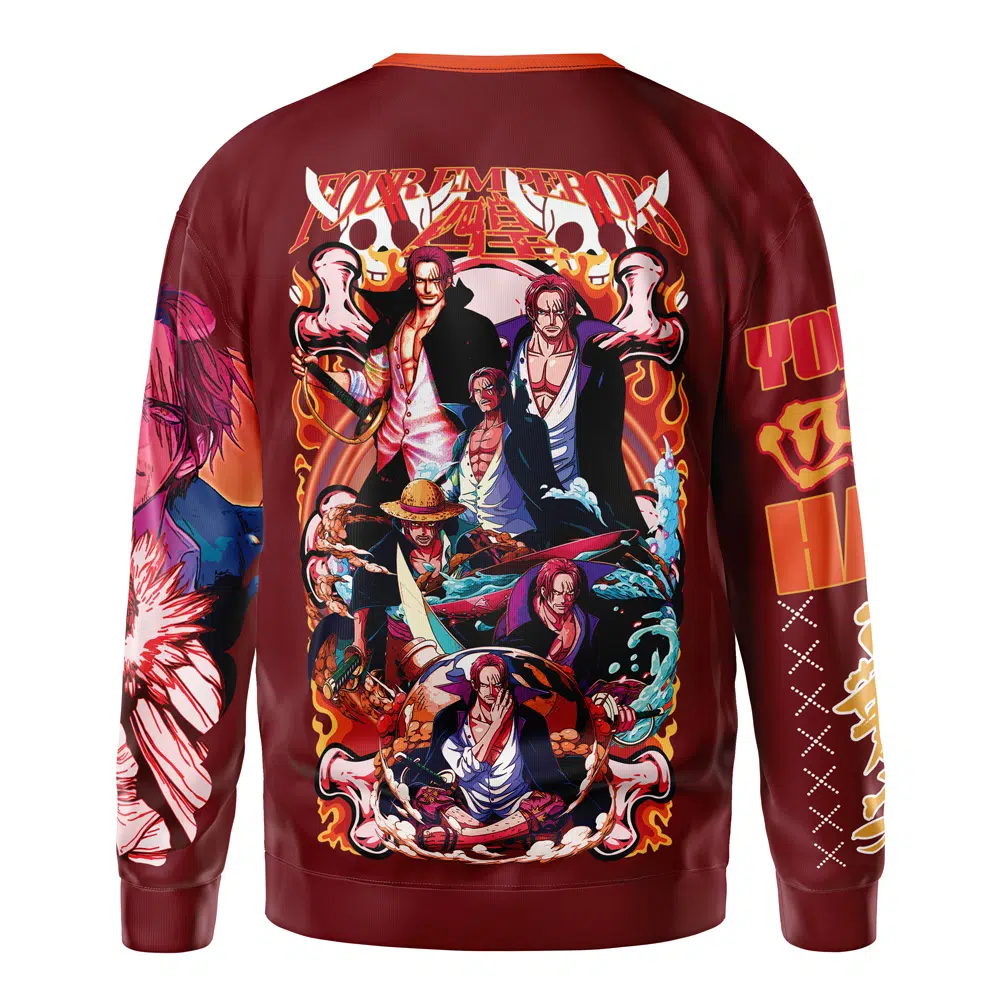 shanks Sweatshirt back - One Piece AU Store