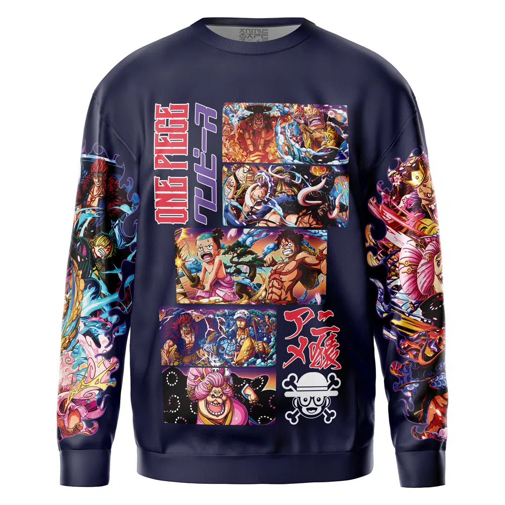 wano Sweatshirt Front - One Piece AU Shop