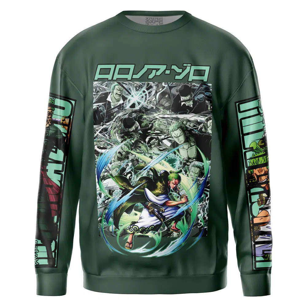 zoro Sweatshirt Front 1 - One Piece AU Store