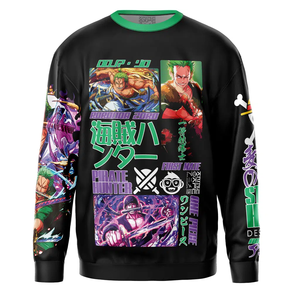 zoro Sweatshirt Front - One Piece AU Store